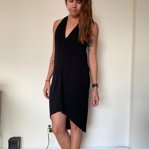 Black V-neck Cover Up Dress